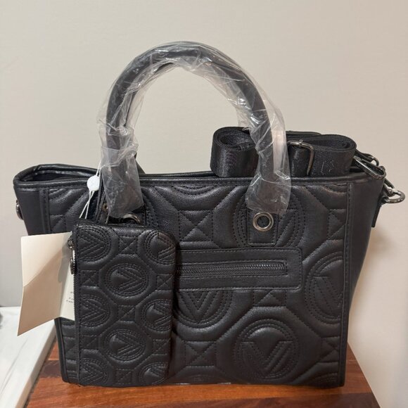 Valentino Orlandi Quilted Black Tote - Picture 4 of 4
